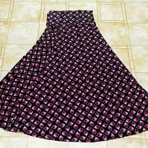 Lularoe Sz M Long A Line Skirt
